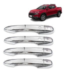 Aplique Maçaneta Cromada Fiat Toro 2021 A 2023 Pts.4 Ac8090