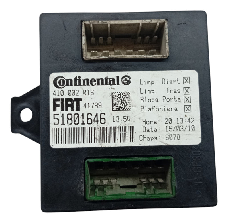Modulo Central Limpadores Fiat Palio 2008 A 2013 Original