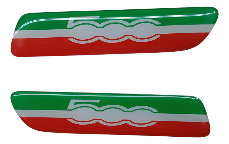Kit Emblema Lateral Fiat 500 2012 A 2018 Original 50901676