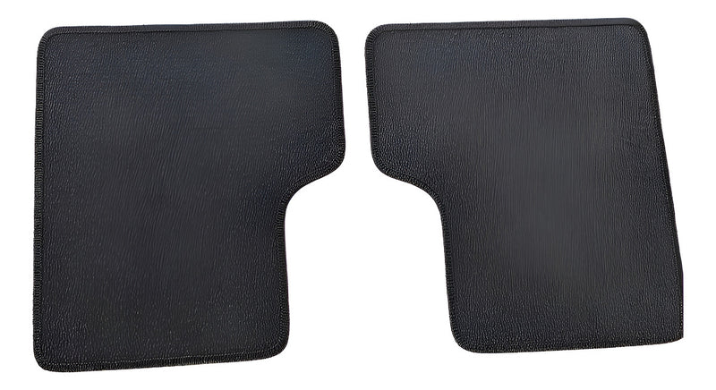 Par Tapete Traseiro Borracha Pvc Nova Strada Cab Dupla