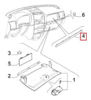 Moldura Friso Inferior Porta Luvas Palio Strada  Orig Fiat