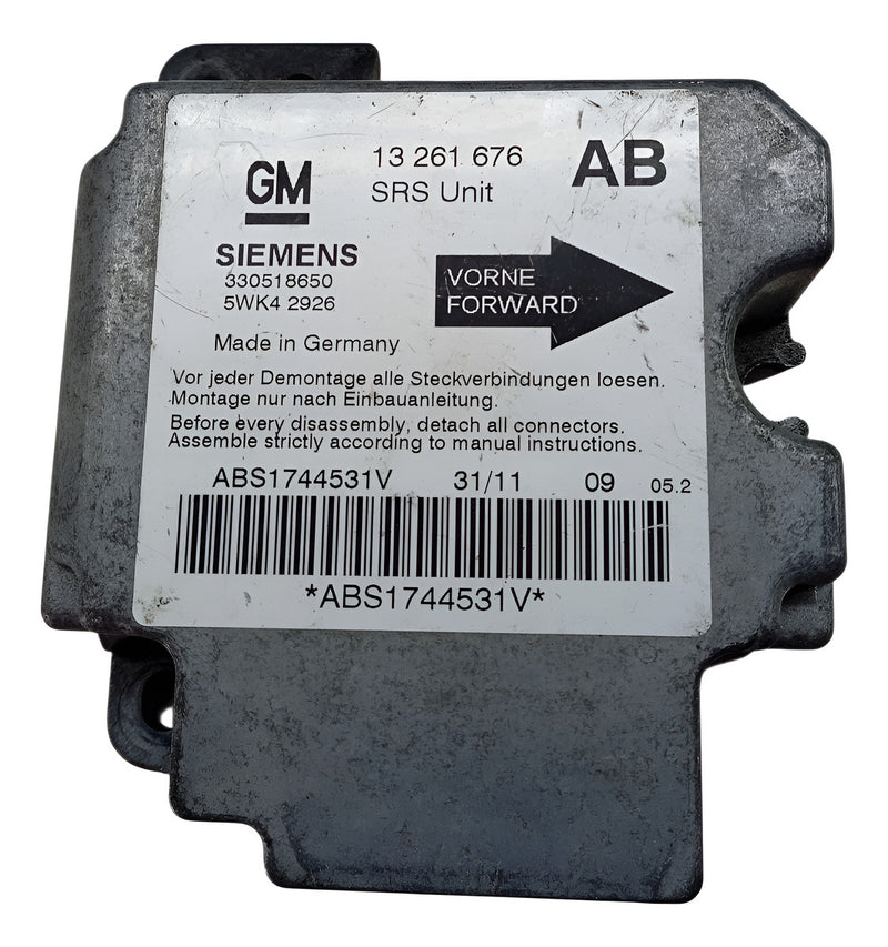 Módulo Air Bag Zafira Vectra 2006 A 2011 13261676 Original