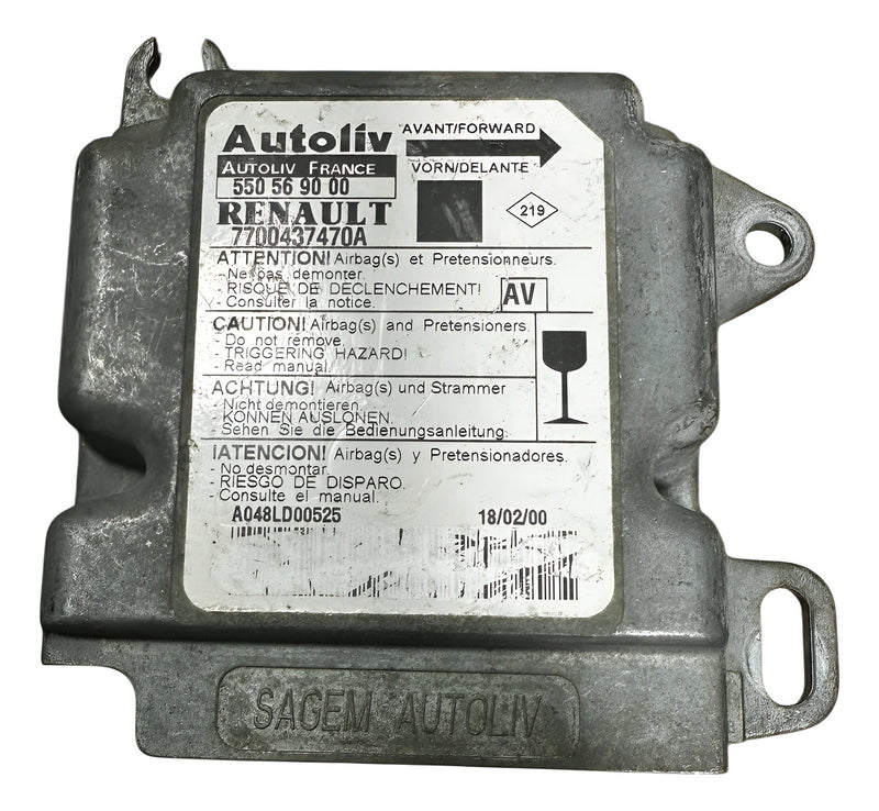 Módulo Airbag Renault Scenic 2.0 7700437470a 550569000