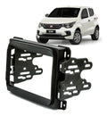 Moldura Multimídia Fiat Toro 2016 A 2021 Preto Fosco 2 Din