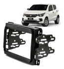 Moldura Multimídia Fiat Toro 2016 A 2021 Preto Fosco 2 Din