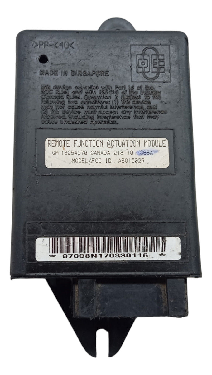 Modulo Central Alarme Chevrolet Tracker S10 Blazer 99 A 04